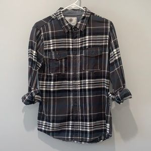 On The Byas Men’s Long Sleeve Flannel Shirt